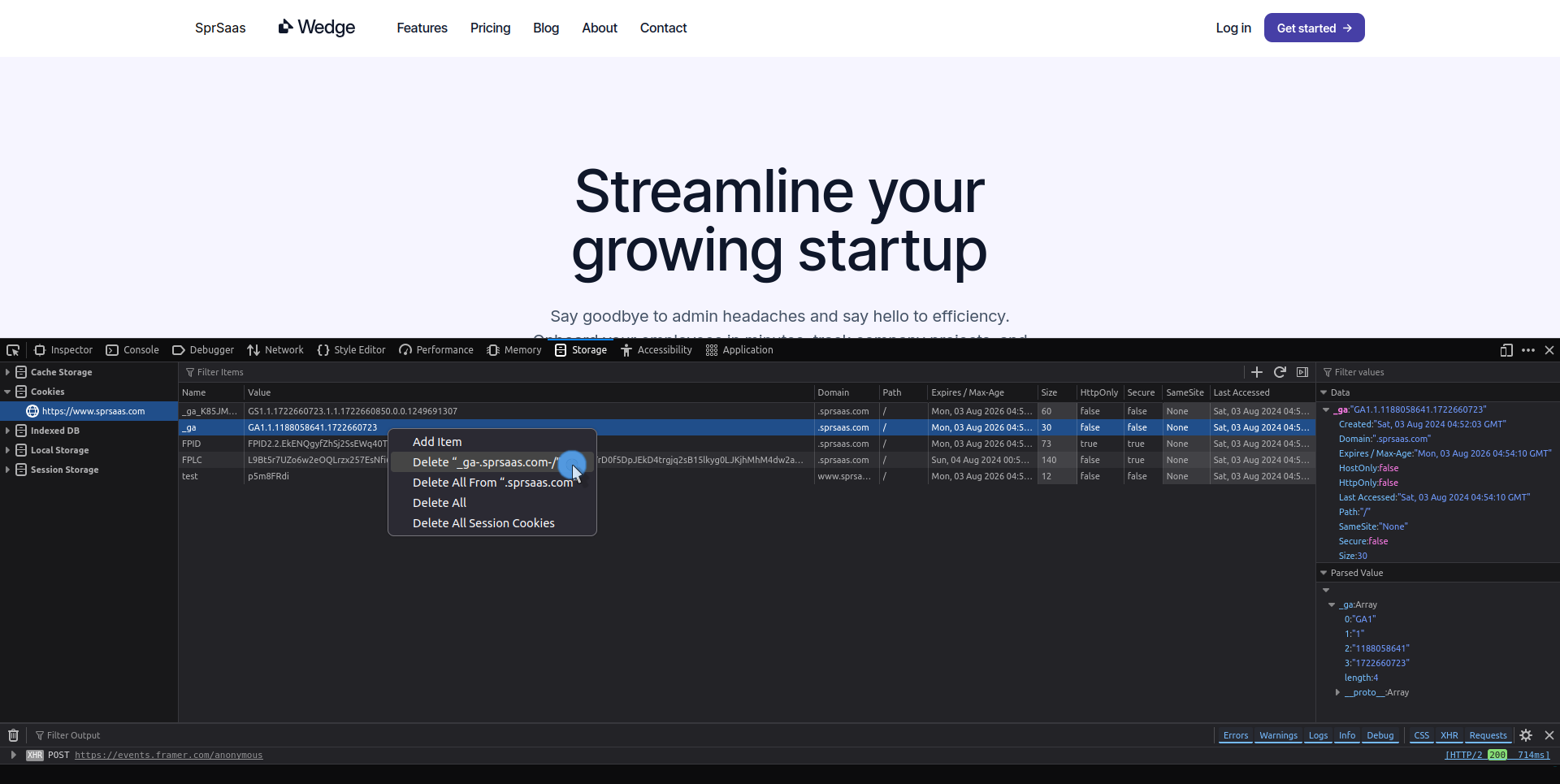 Cookiekeeper screenshot