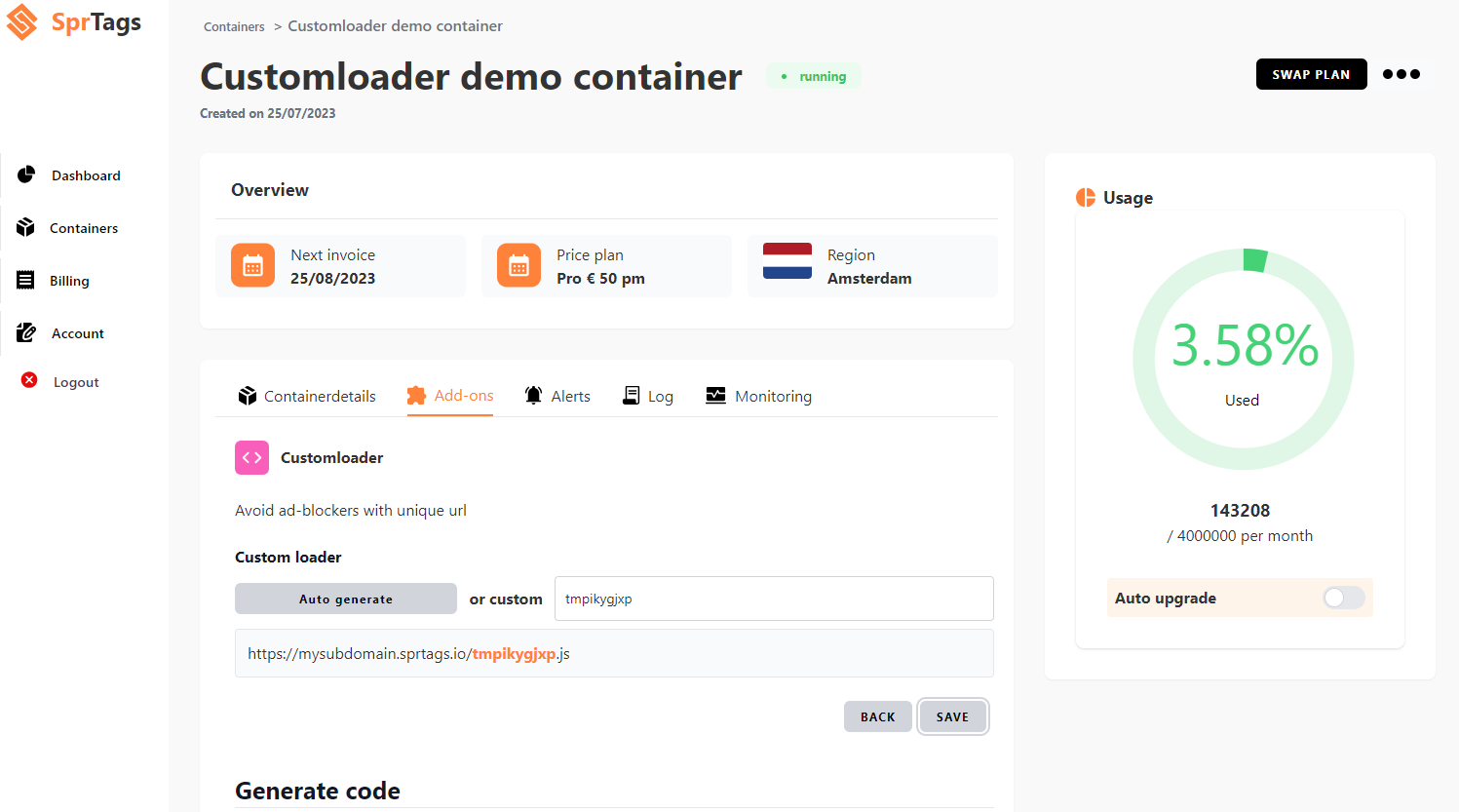 Customloader screenshot