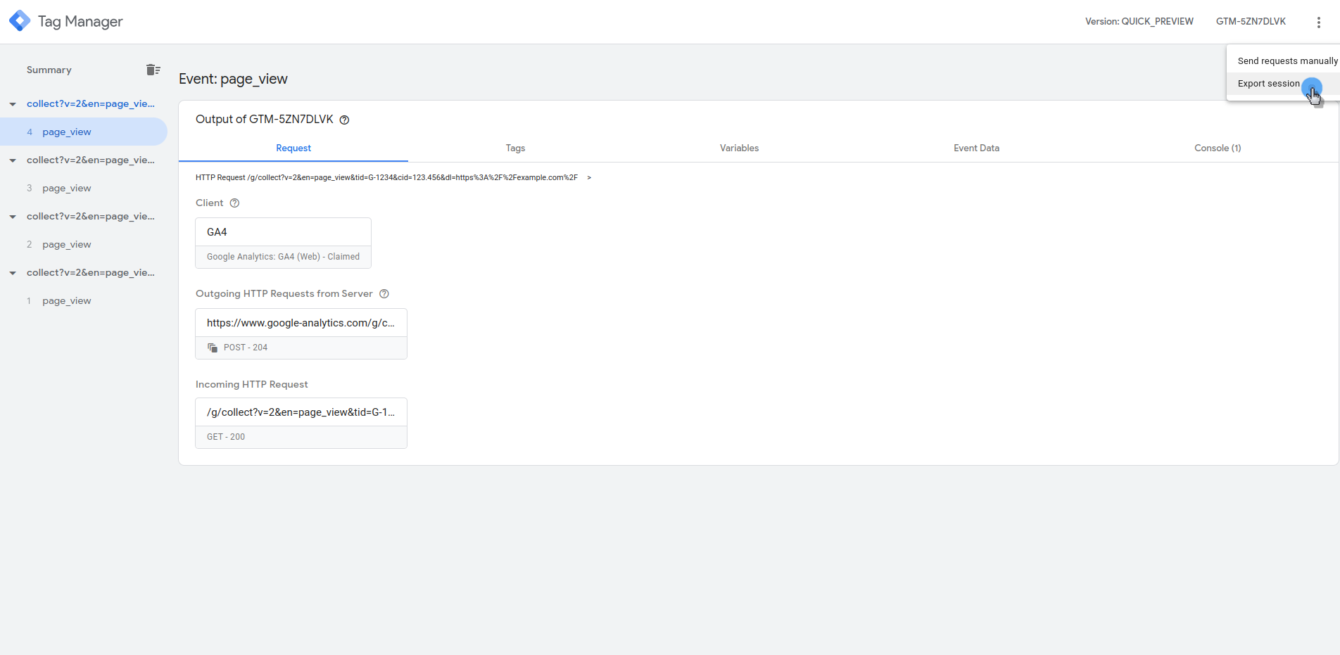 Previewheader screenshot