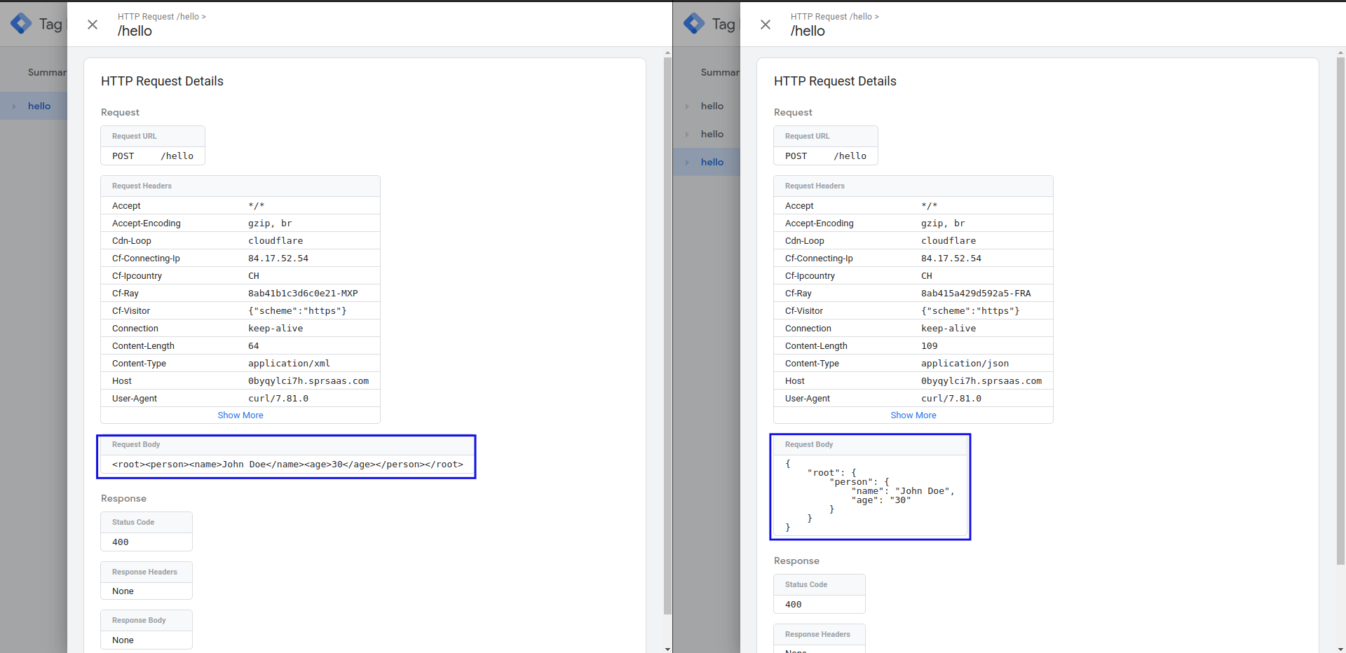 XML to JSON screenshot